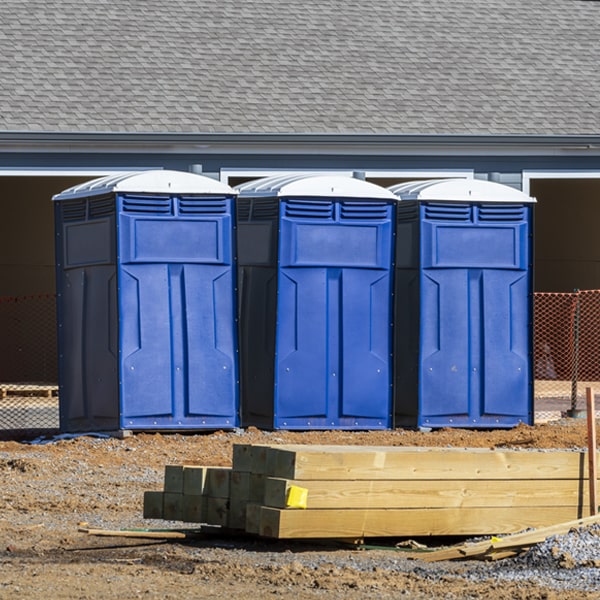 how do you ensure the portable toilets are secure and safe from vandalism during an event in Lamar